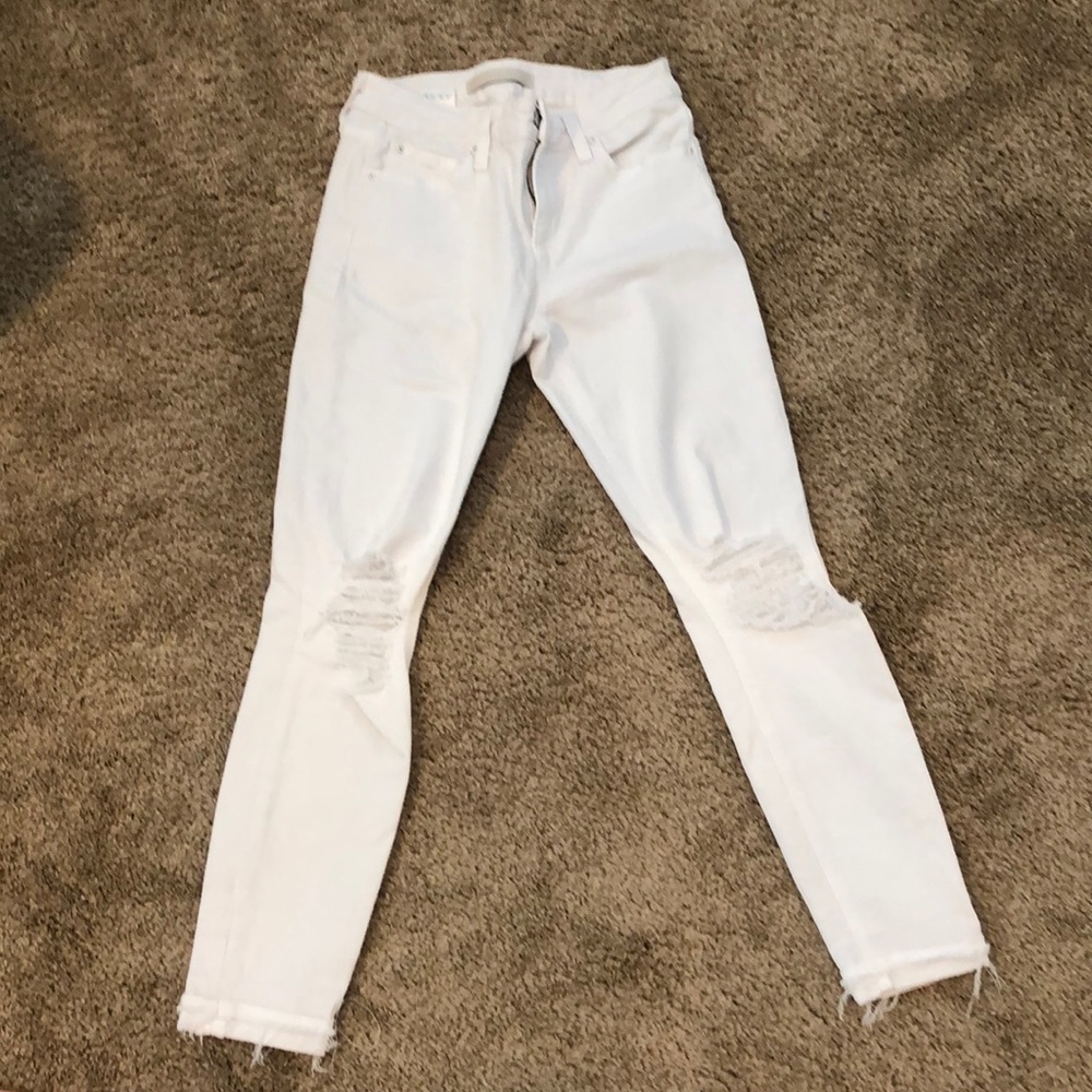White distressed Joes jeans. Size 25.